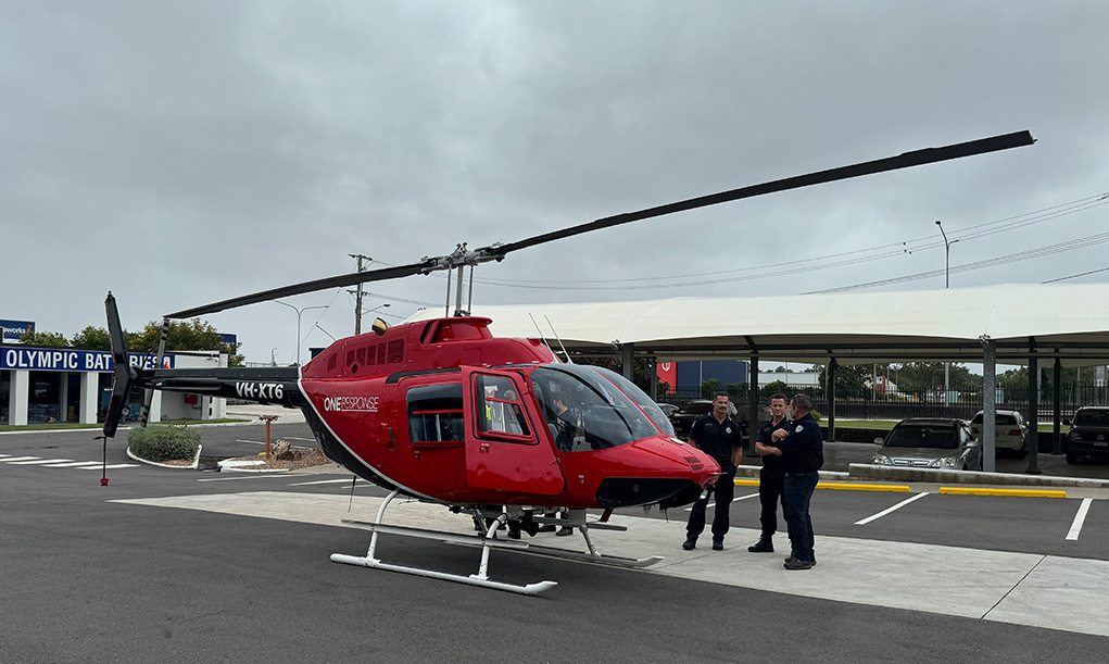 One Response Bell 206 JetRanger SAR helicopter — special mission operations Queensland